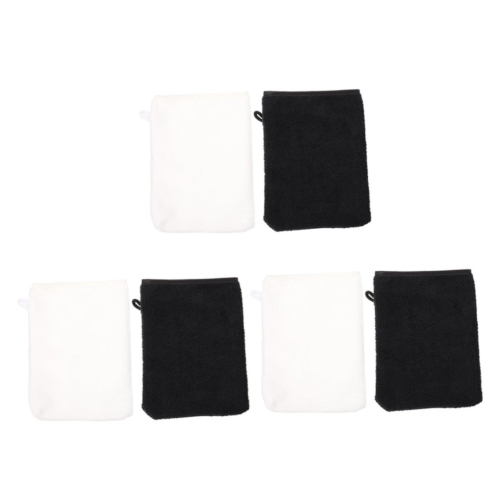 GALPADA 6-Piece Microfiber Makeup Remover Gloves for Women