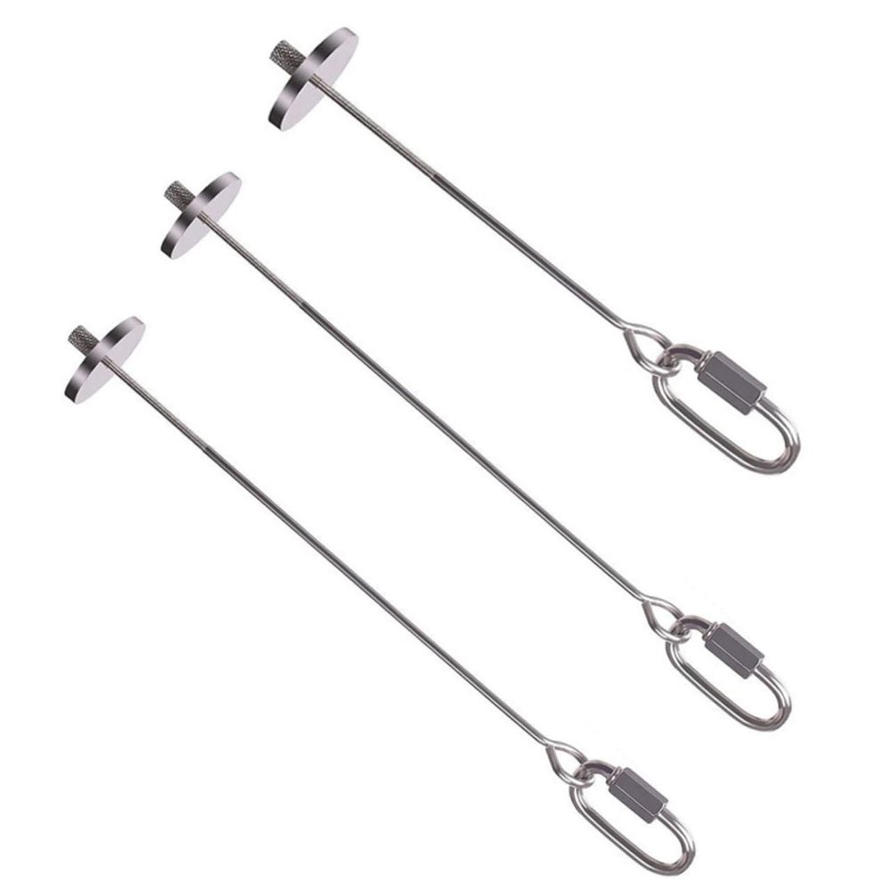 BAZEITFLOW 3-Piece Stainless Steel Bird Food Skewer Set