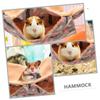 GALPADA Hamster Hammock for Small Animals, Cotton, Warm Hideaway view 4