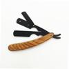 Wooden Manual Beard and Eyebrow Razor with Holder view 2