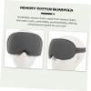 ERINGOGO Sleep Mask for Women and Men, Dark Gray Breathable Memory Foam Eye Mask with Contoured Design, Adjustable, Light-Blocking Travel Companion for Flights and view 4