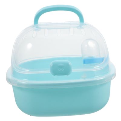 Outdoor Hamster Cage, Transparent PP Travel Carrier for Small Pets
