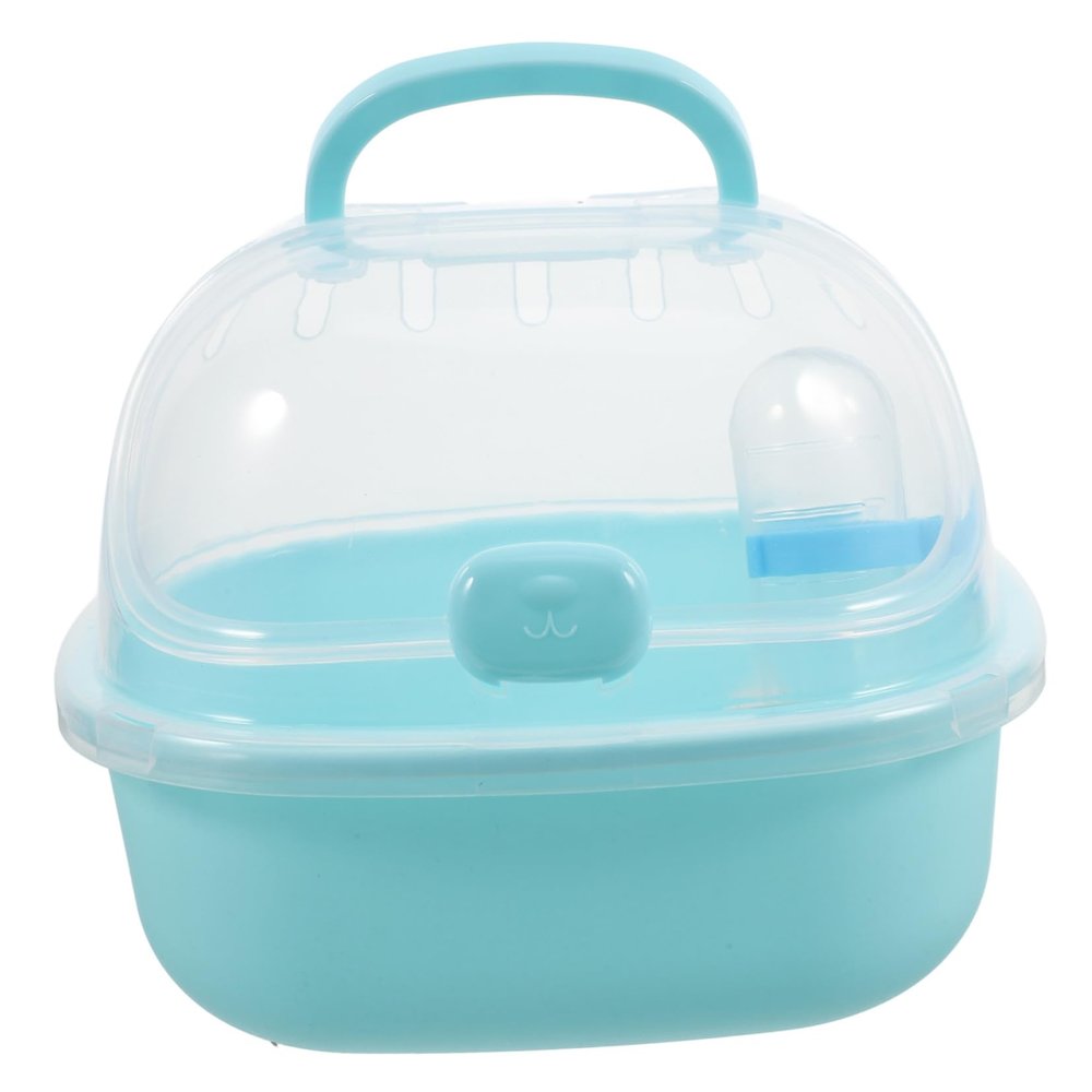Outdoor Hamster Cage, Transparent PP Travel Carrier for Small Pets