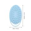 HAMPPLIES 2-Pack Silicone Shower Brush with Hooks, Double-Sided Body and Hair Washing Brush, Gentle Exfoliation and Massage, Hygienic and Durable view 4
