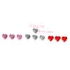 TOGEVAL 12-Sheet Heart-Shaped Acrylic Rhinestone Stickers view 2