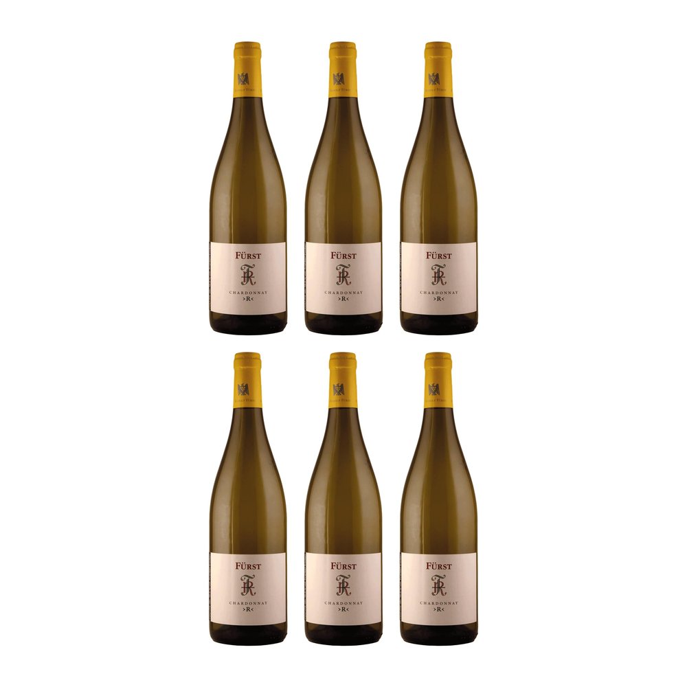 Rudolf Fürst Chardonnay R Dry White Wine, Germany, incl. FeinWert E-Book (6 x 0.75 L)