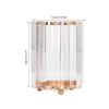 Beufee Makeup Brush Holder, Transparent Round Cosmetic Organizer for Desk, Gold view 4