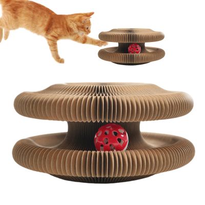 Cardboard Cat Scratcher for Scratching, Hunting Simulation & Mental Stimulation