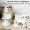 Ceramic Cat Bowl with Adjustable Height and Angle, Magnetic Detachable Design and Non-Slip Base for Small Dogs view 4