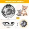 6-Pack Stainless Steel Dog Bowls view 3