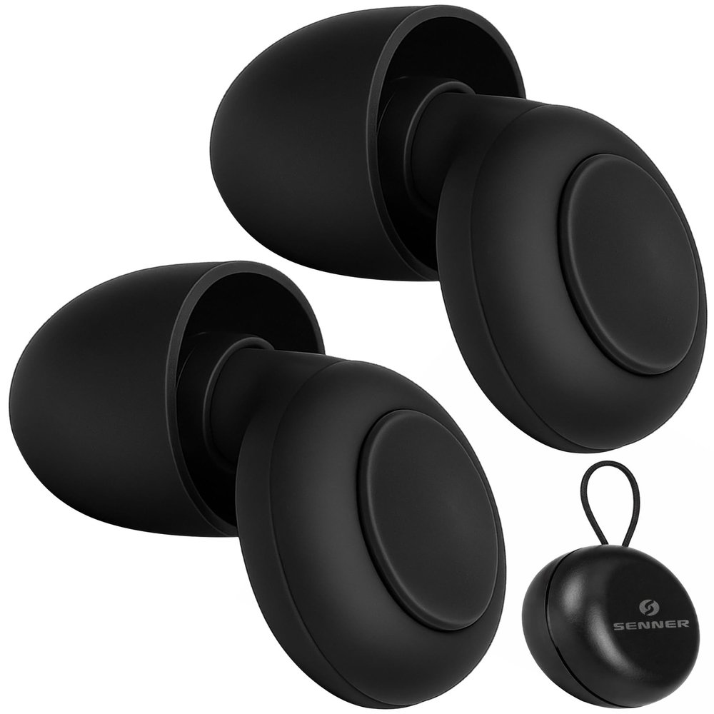 Senner Sleep Earplugs for Sleeping and Side Sleepers, Soft Silicone, SNR 21 dB, 4 Sizes