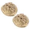 2 Brass Hand Exercise Balls with Dragon Relief for Finger Exercises view 1