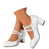 Women's Dirndl Shoes with Heels, Chunky Block-Heel Mary Jane Pumps view 2