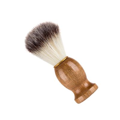 Healvian Beard Brush with Natural Wood Handle and Nylon Bristles