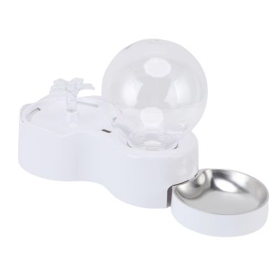 Jiawu Smart Cat Water Fountain and Food Feeder with Practical Filter Design for Cats and Dogs, Plastic, 2.5 L, Blue