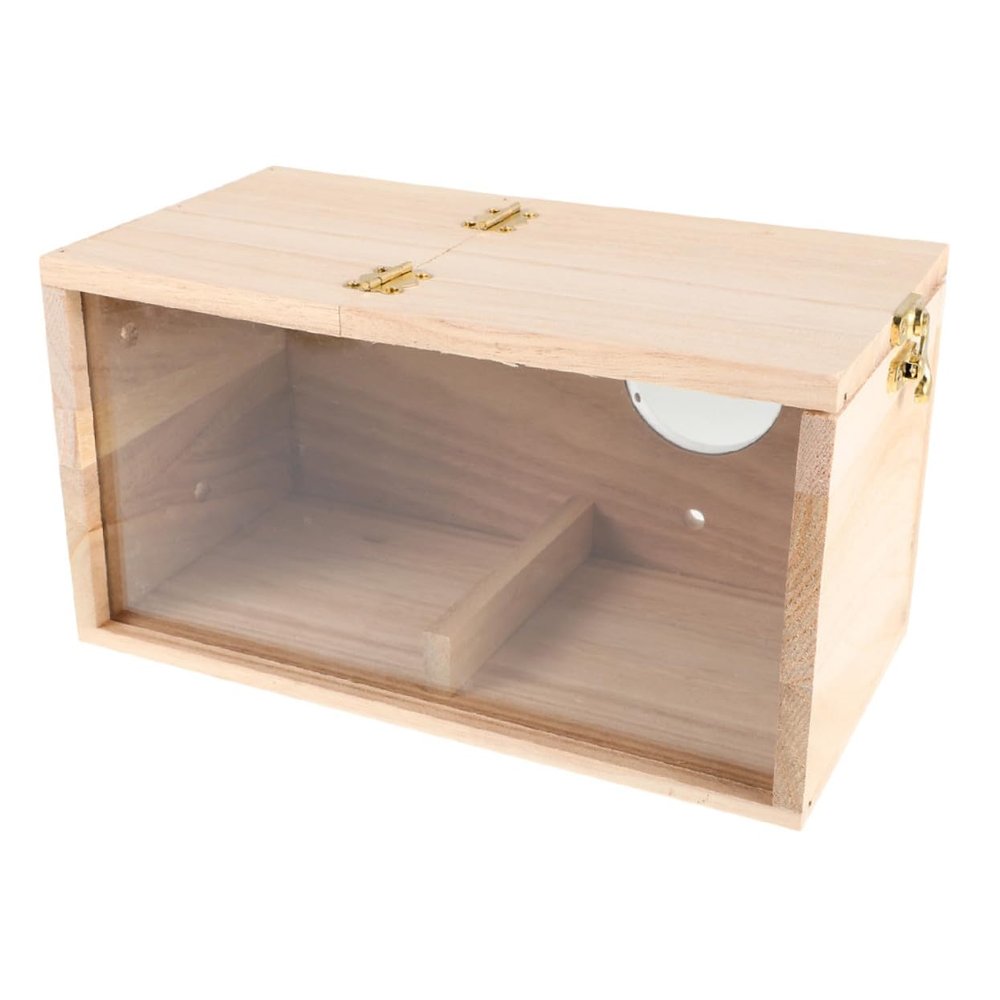 Bird Nest Box with Viewing Window and Acrylic for Budgies