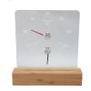 Yctze 2-in-1 RGB Sauna Hygrometer with Wooden Base view 1