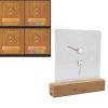 Yctze 2-in-1 RGB Sauna Hygrometer with Wooden Base view 4