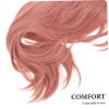 OUNONA Long Pink Center-Part Wig, Straight Synthetic Hair view 3