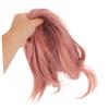 OUNONA Long Pink Center-Part Wig, Straight Synthetic Hair view 4