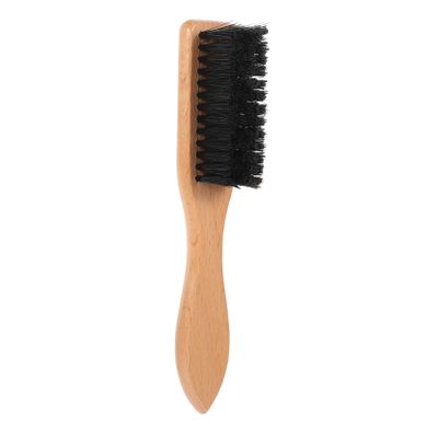 Veemoon Beard Comb and Beard Shaving Brush with Bristles, Ergonomic Khaki Handle