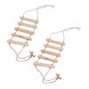 Milisten 2-Piece Wooden Parrot Swing and Climbing Toy view 1