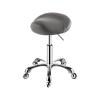 FXLUHAY Saddle Stool with Wheels, Adjustable Height and Soft Cushion, Multicolored view 1