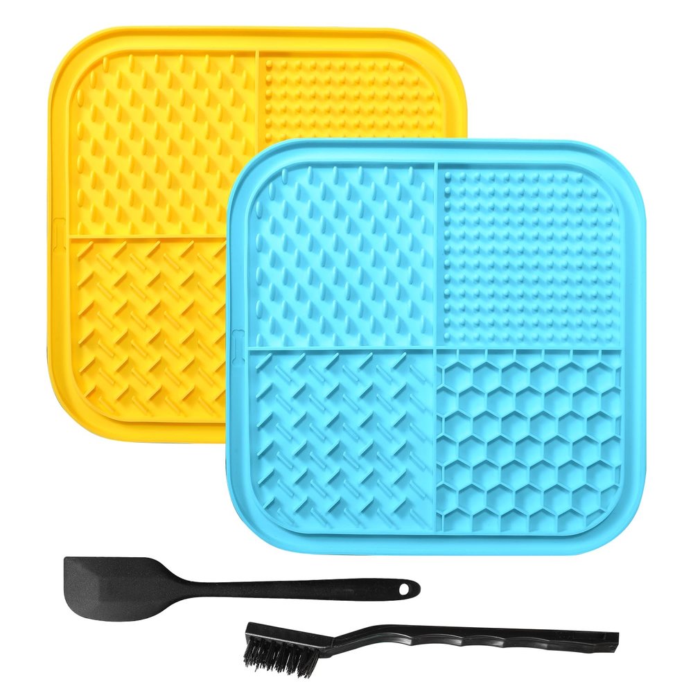 Licky Mat for Dogs and Cats - 2 Pack