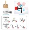 MEVZHH Professional Window Cleaning Brush and Squeegee, 2-in-1 Shower Squeegee with Extension Pole, for Indoor/Outdoor Windows, 5 m/6 m view 2