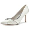 RBQIZVW Women's Court Pumps, 8.5 cm Mid-Heel, Ivory, EU 40 view 1
