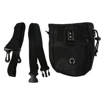 Dog Training Waist Treat Bag with Lanyard and Belt, Black