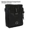 Dog Training Waist Treat Bag with Lanyard and Belt, Black view 3