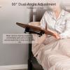 Height- and Length-Adjustable Rolling Bedside Table view 4