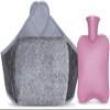 sheyaoge 1 L Natural Rubber Hot Water Bottle with 120 cm Belt for Neck, Shoulders, Back, Hands, Legs and Menstrual Cramps view 1