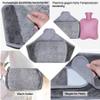 sheyaoge 1 L Natural Rubber Hot Water Bottle with 120 cm Belt for Neck, Shoulders, Back, Hands, Legs and Menstrual Cramps view 2