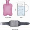 sheyaoge 1 L Natural Rubber Hot Water Bottle with 120 cm Belt for Neck, Shoulders, Back, Hands, Legs and Menstrual Cramps view 3