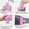 sheyaoge 1 L Natural Rubber Hot Water Bottle with 120 cm Belt for Neck, Shoulders, Back, Hands, Legs and Menstrual Cramps view 4