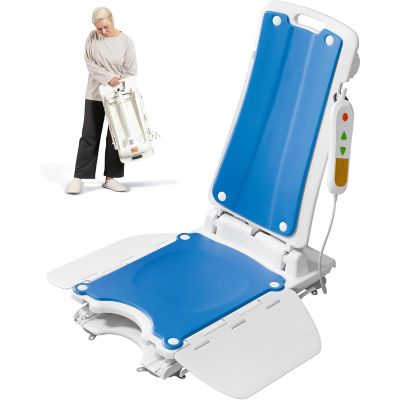 Bath Lift for Seniors, Foldable, Lightweight, 136 kg Capacity, 14.8 V 2.2 Ah