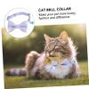 SUPVOX Adjustable Cat Collar with Bell, Padded, Breathable and Durable, Blue view 4