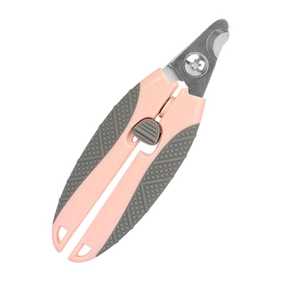 Toddmomy Pet Nail Clippers with Non-Slip Handle, Pink
