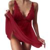 Women's Lace Sleepwear Set with V-Neck (XXXL) view 1