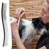 Mxshc Dog Combs for Grooming, Dematting, and Pet Hair, Curved Comb view 3