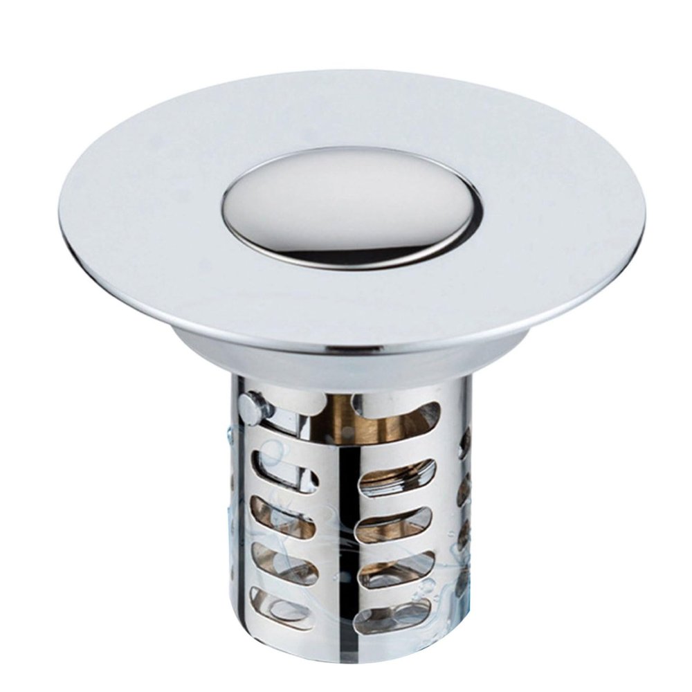 Odor-Control Sink Drain Filter with Hair Catcher