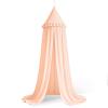HOTUT Vintage Princess Bed Canopy with Ruffles, Rice Flour view 1