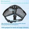 JOOTUEPO Won't Cover Forehead Dog Muzzle for Short-Nosed Dogs, French Bulldog Muzzle with Adjustable Mesh Head Strap, for Dogs with Short Snouts, Anti-Biting, Chewing and Barking (M) view 4