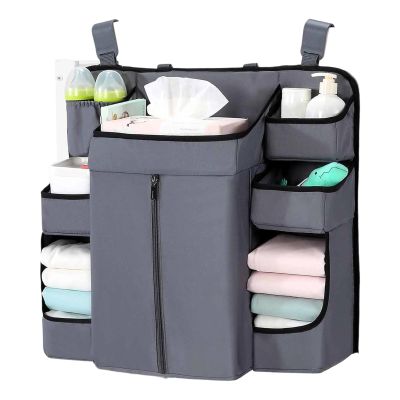 LUOFENG Hanging Organizer with Multiple Pockets for Baby Cribs and Nurseries
