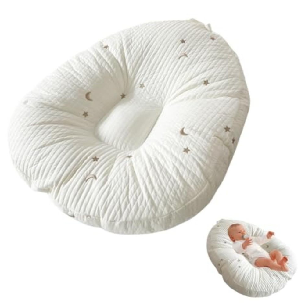 Ergonomic Feeding Pillow, Antibacterial & Breathable, Baby Comfort
