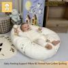 Ergonomic Feeding Pillow, Antibacterial & Breathable, Baby Comfort view 4