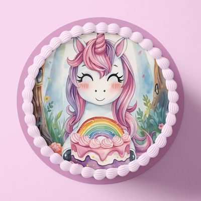 CGD Edible Cake Topper, Unicorn L3 (Wafer Paper)