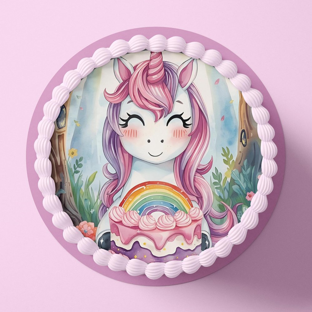 CGD Edible Cake Topper, Unicorn L3 (Wafer Paper)